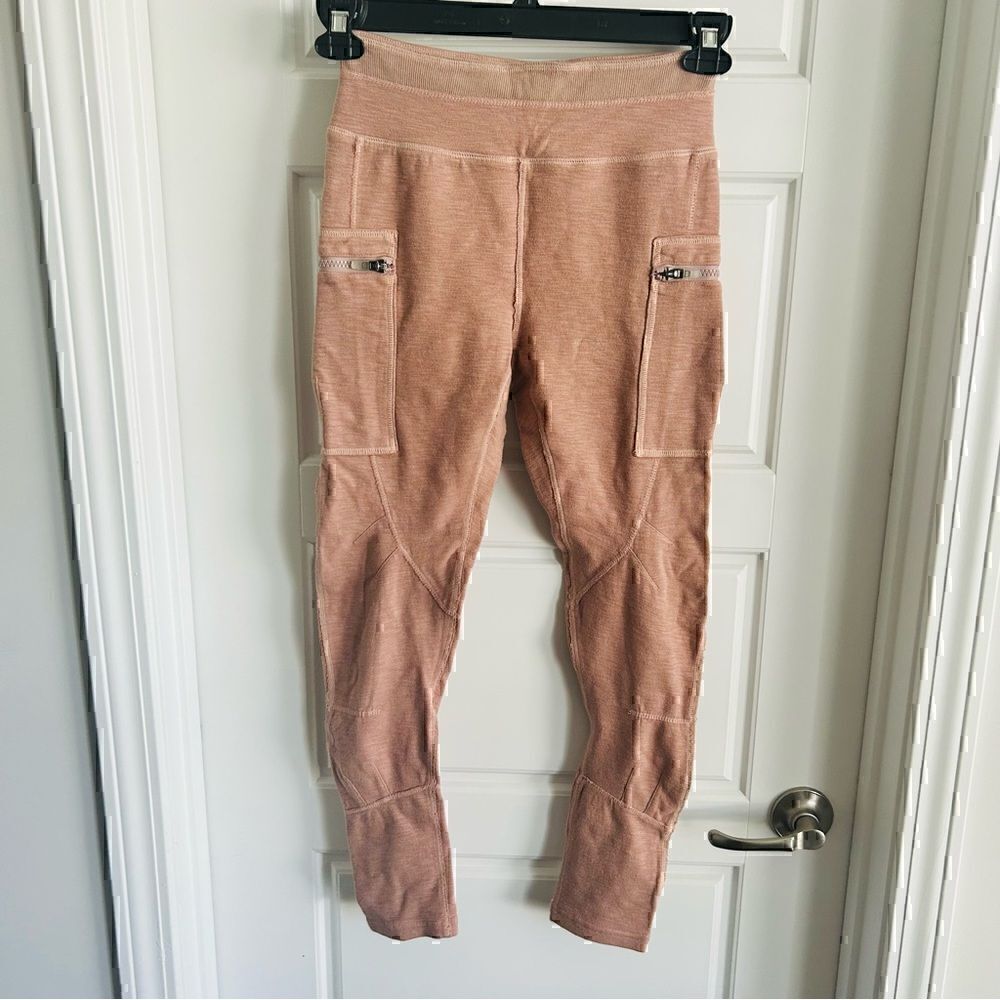 Free People Peach Leggings
